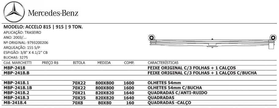 MOLA FEIXE TRASEIRA
